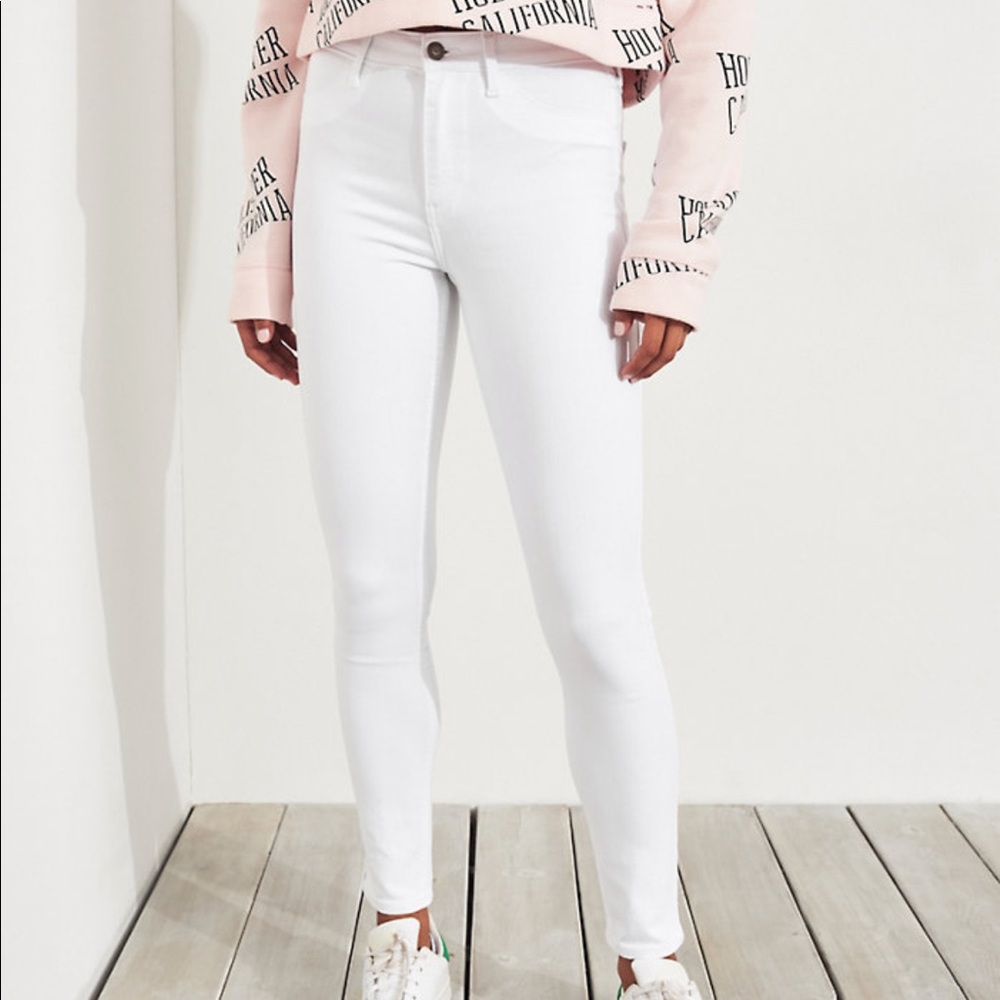 Advanced Stretch High Rise White Jeggings (Junior)
